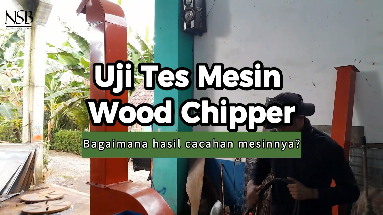LIMBAH KAYU LEBIH BERMANFAAT, BEGINILAH UJI TES MESIN WOOD CHIPPER LEHER ANGSA